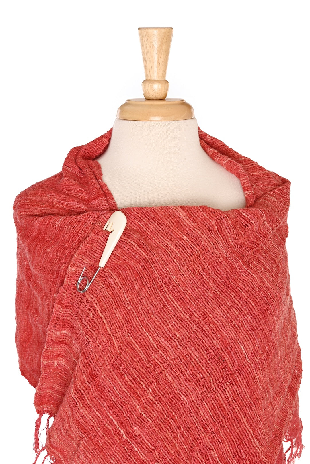 Natural Bone Scarf Pin