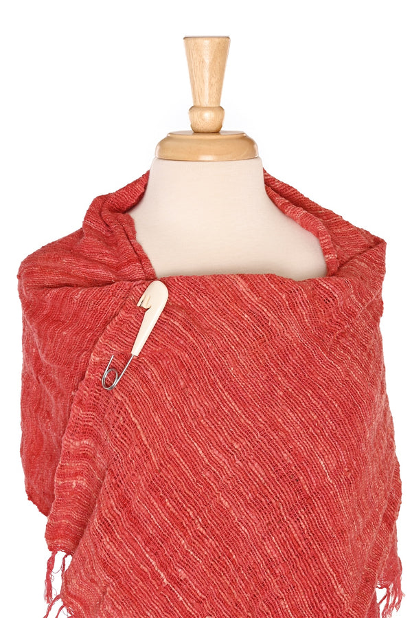 Natural Bone Scarf Pin