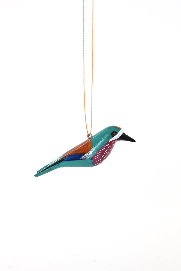 Jacaranda Lilac-Breasted Roller Ornament