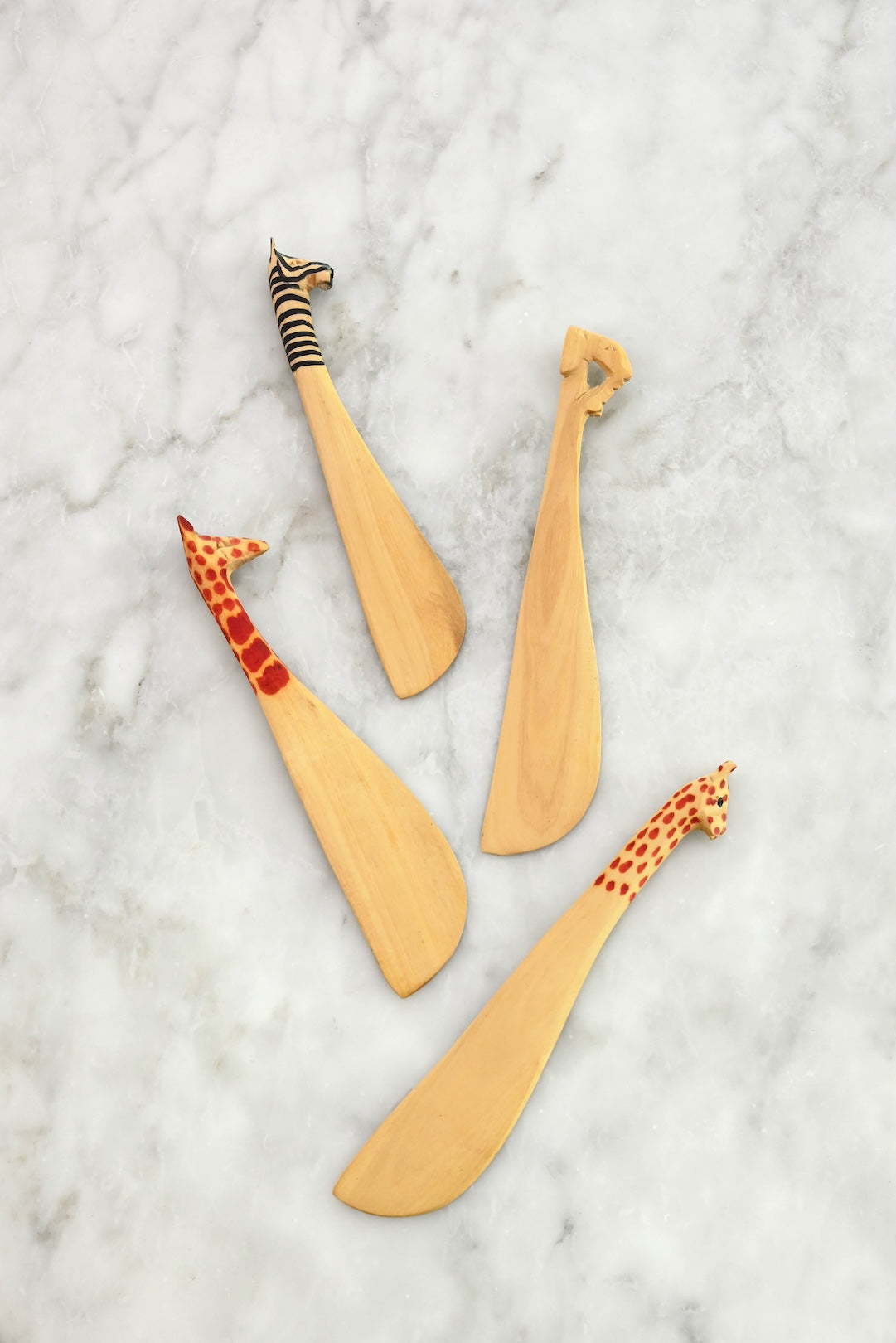 Set of Four Jacaranda Safari Animal Spreaders