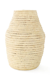 All Natural Turkana Doum Palm Vase Basket
