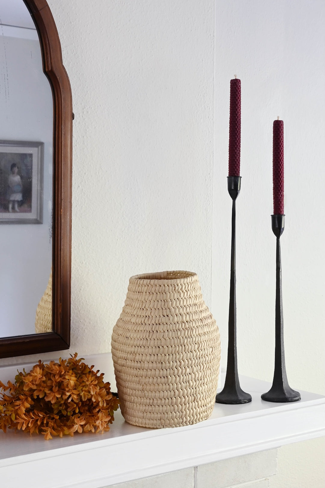 All Natural Turkana Doum Palm Vase Basket
