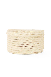 All-Natural Turkana Lidded Sewing Basket