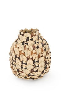 Handwoven Banana & Palm Fiber Vase