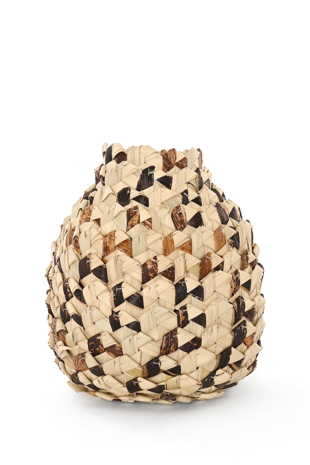 Handwoven Banana & Palm Fiber Vase