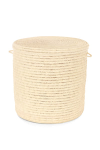 All-Natural Turkana Lidded Palm Hamper