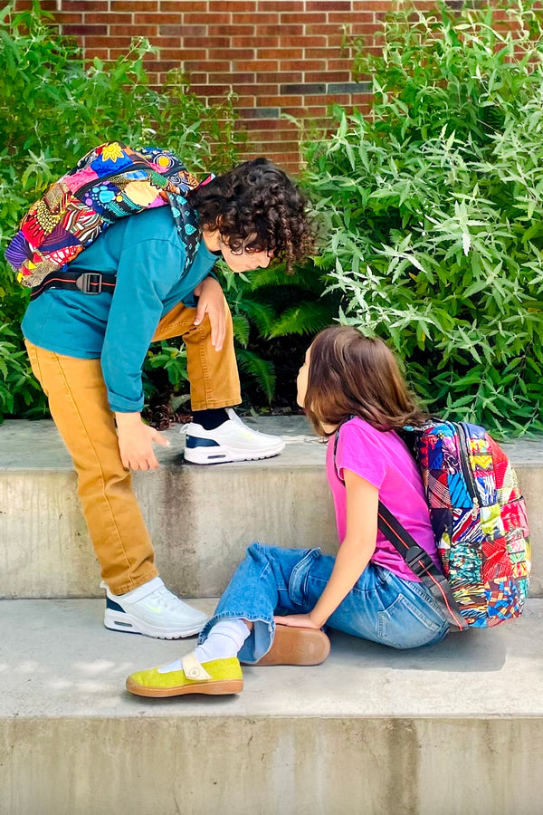 Assorted Colorful Cotton Backpack - Small