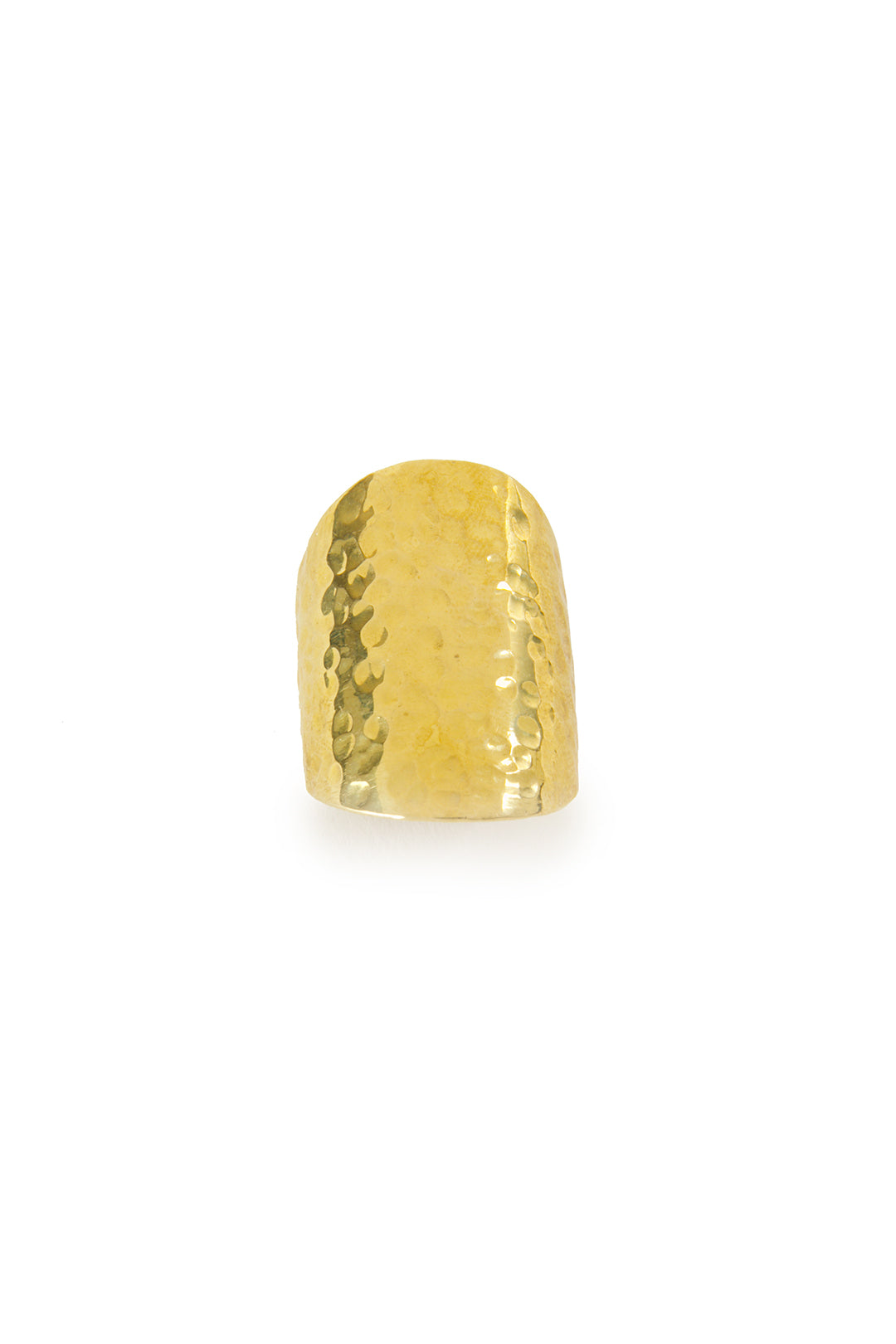Kenyan Hammered Brass Sanctuary Ring - 2 Sizes