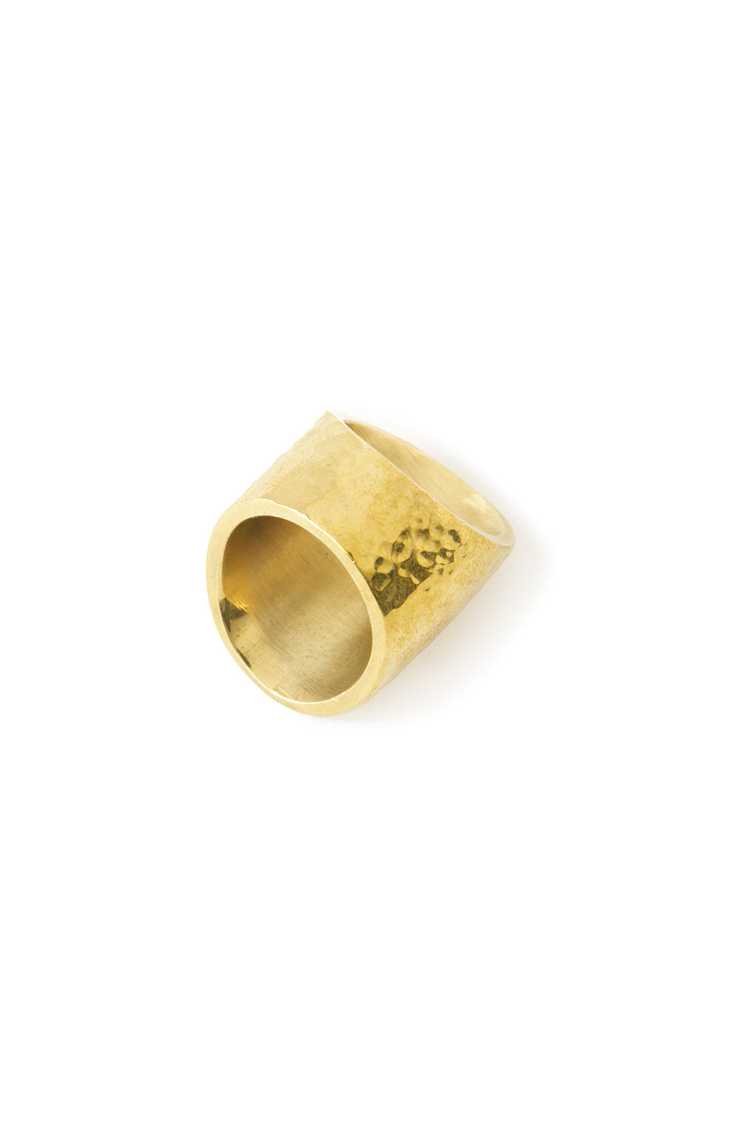 Kenyan Hammered Brass Sanctuary Ring - 2 Sizes