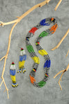 Colorful Cascade Beaded Maasai Necklace
