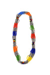 Colorful Cascade Beaded Maasai Necklace
