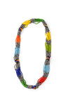 Colorful Cascade Beaded Maasai Necklace