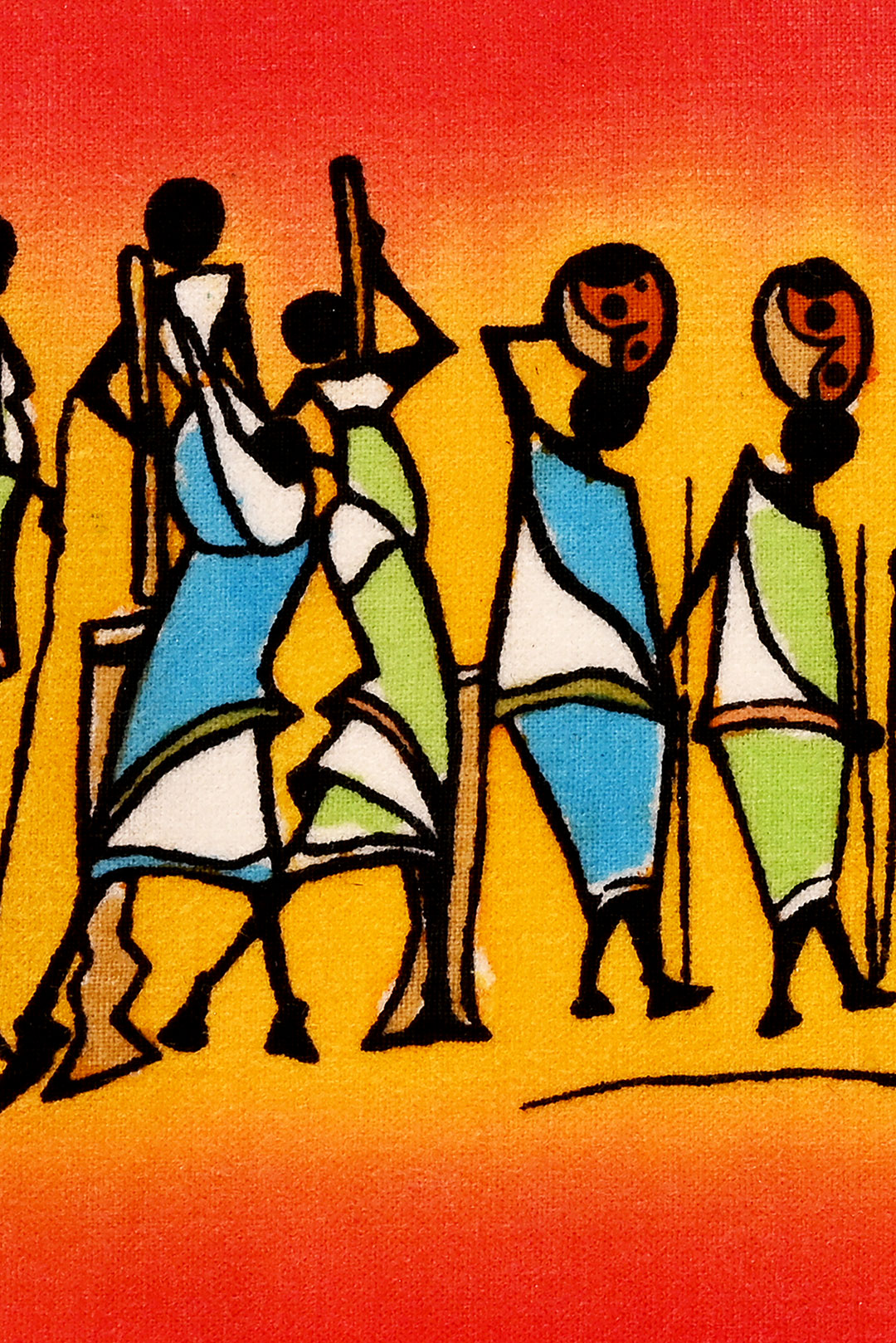 Work Party Wall Art Batik from Kenya