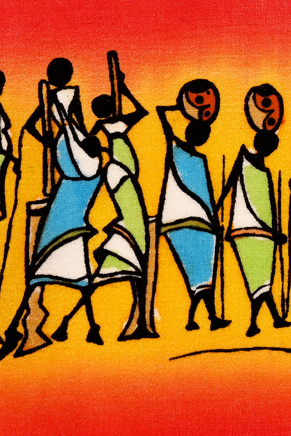 Work Party Wall Art Batik from Kenya