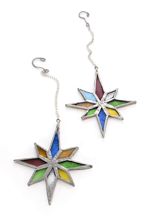 Stained Glass North Star Light Catcher