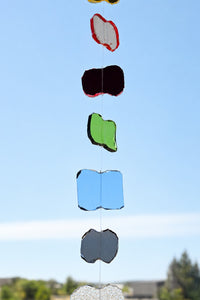 Long Rainbow Glass & Mirror Hanging Suncatcher