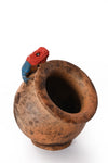 Ceramic Agama Lizard Slanted Pot