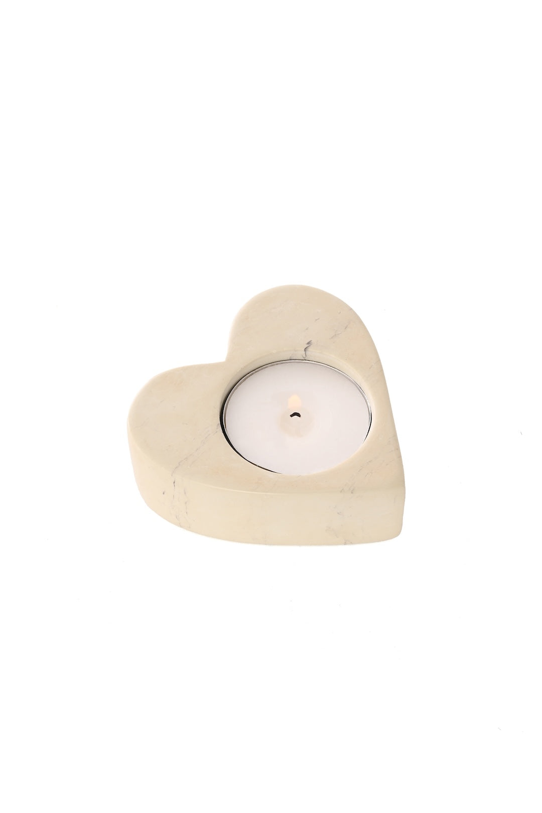 Natural Soapstone Heart Tea Light Candle Holder  - Valentine's Day Gifts