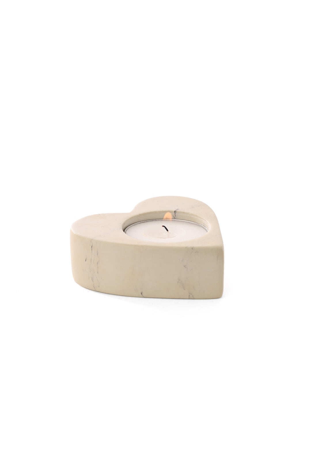 Natural Soapstone Heart Tea Light Candle Holder  - Valentine's Day Gifts