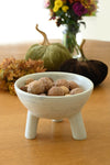 Natural Soapstone Footed 6" Decorative Bowl