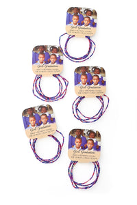 Leakey Collection Set/5 <i>Beads for Girls Graduation</i> Zulugrass Strands