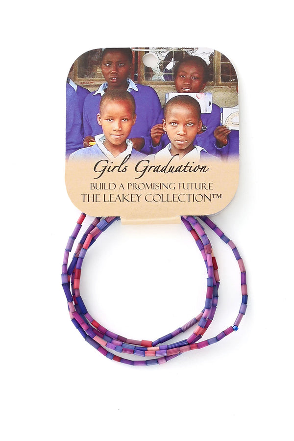 Leakey Collection Set/5 <i>Beads for Girls Graduation</i> Zulugrass Strands