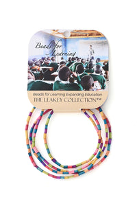 The Leakey Collection Set of 5 <i>Beads for Learning</i> Zulugrass Strands
