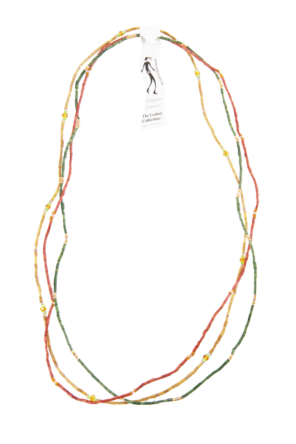 The Leakey Collection Set of 3 Zulugrass Single Strands - Forest