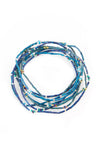 The Leakey Collection Set of 3 Zulugrass Single Strands - Ocean