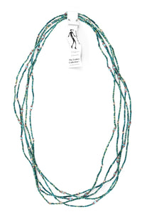 Set/5 Sky Blue 26" Zulugrass Single Strands from The Leakey Collection