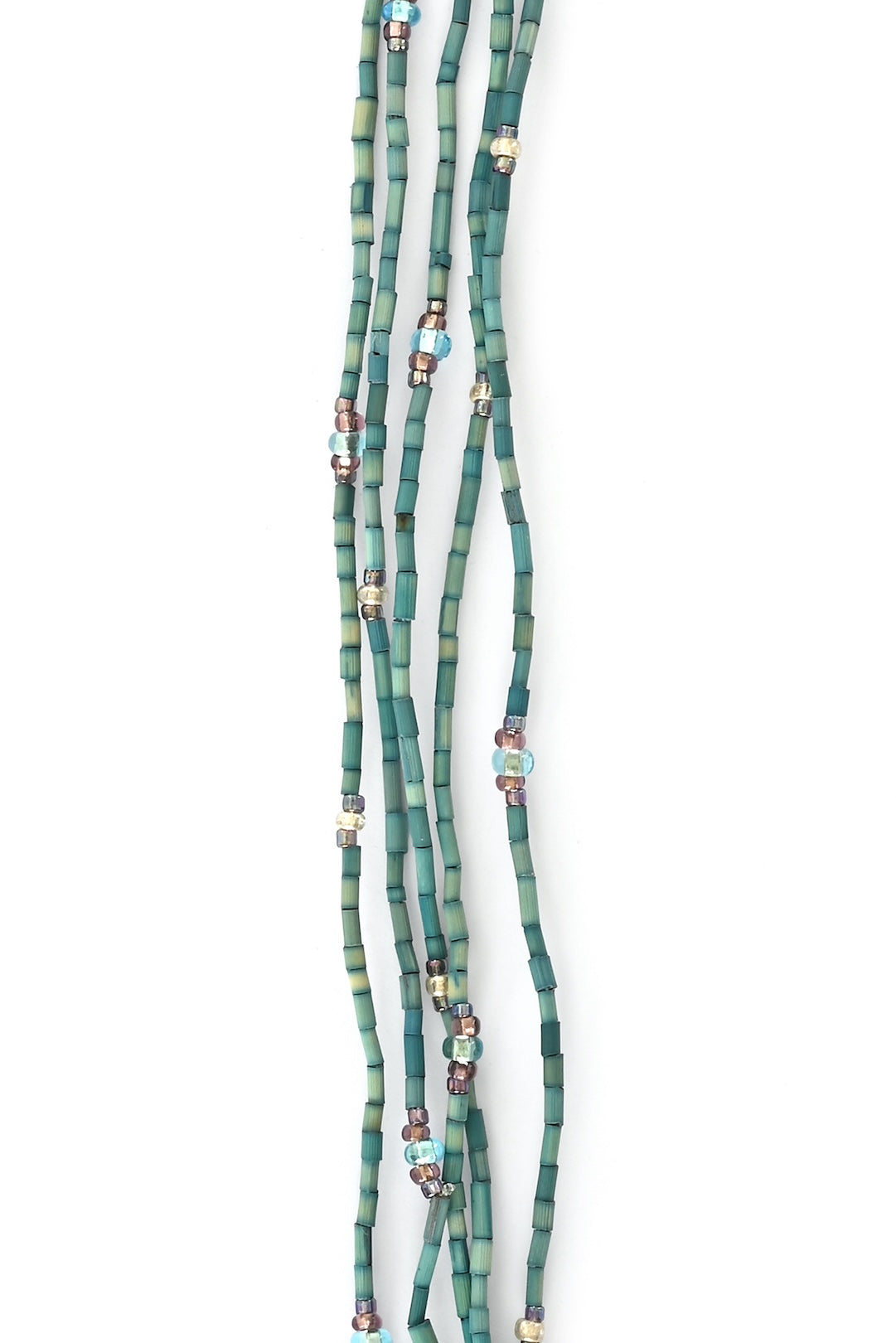 Set/5 Sky Blue 26" Zulugrass Single Strands from The Leakey Collection