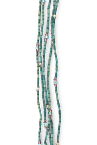 Set/5 Sky Blue 26" Zulugrass Single Strands from The Leakey Collection