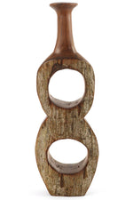 Large Mozambican Sandalwood Infinity Stem Vase