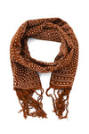 Pebbled Path Organic Cotton Scarf from Mali