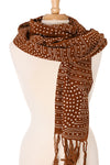 Pebbled Path Organic Cotton Scarf from Mali