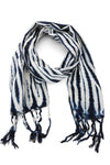 Moonlit Tide Organic Cotton Scarf from Mali