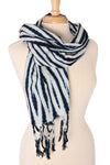 Moonlit Tide Organic Cotton Scarf from Mali