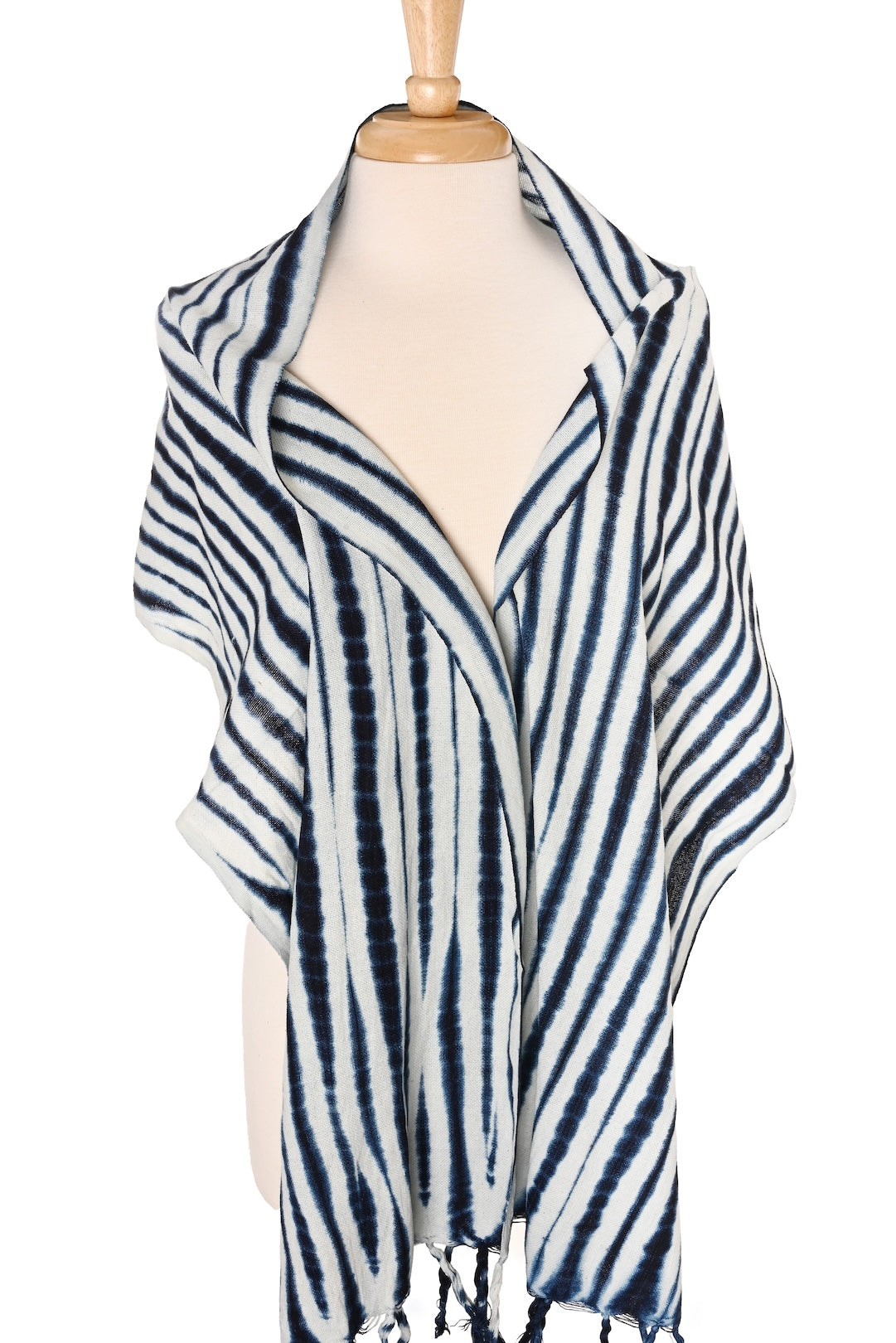 Moonlit Tide Organic Cotton Scarf from Mali