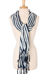 Moonlit Tide Organic Cotton Scarf from Mali