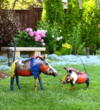 Colorful Recycled Oil Drum Warthog Sculpture