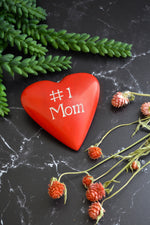 Kisii Stone Celebration Heart:  #1 Mom