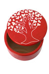Red <i>Tree of Hearts</i> Soapstone Desktop Box