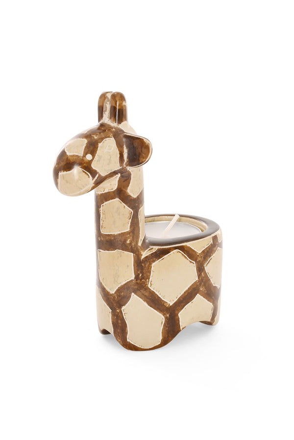 Soapstone Giraffe Tea Light Candle Holder