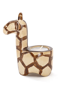 Soapstone Giraffe Tea Light Candle Holder
