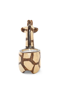 Soapstone Giraffe Tea Light Candle Holder