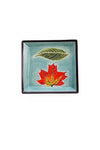 Small Square Aqua Leaves Soapstone Desktop Dish