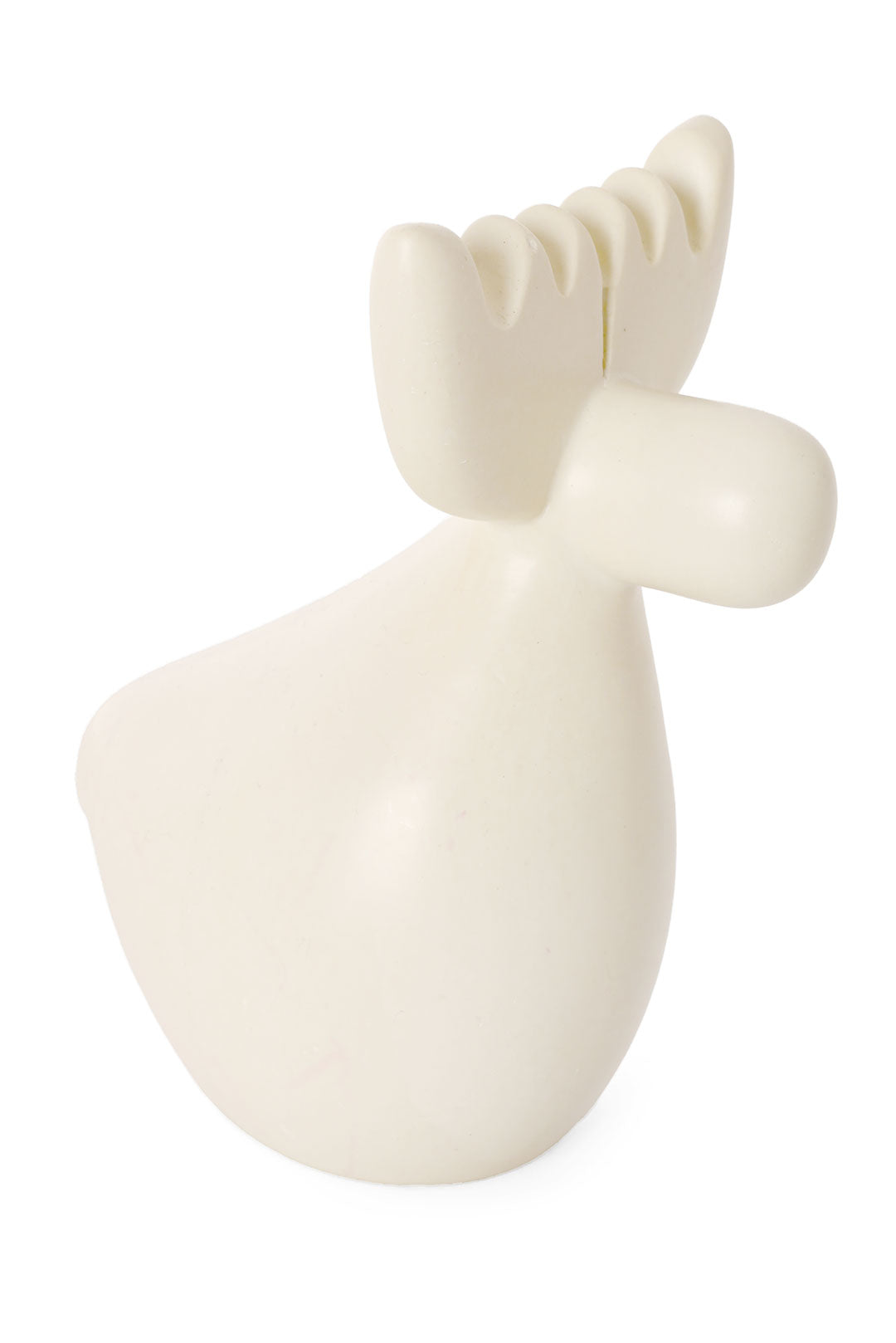 Large All-Natural Soapstone Reindeer Sculpture