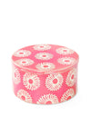 Large Pink Blossom Soapstone Storage Box