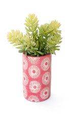 Pink Blossom Soapstone Pencil Cup or Vase