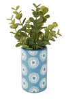 Blue Blossom Soapstone Pencil Cup or Vase